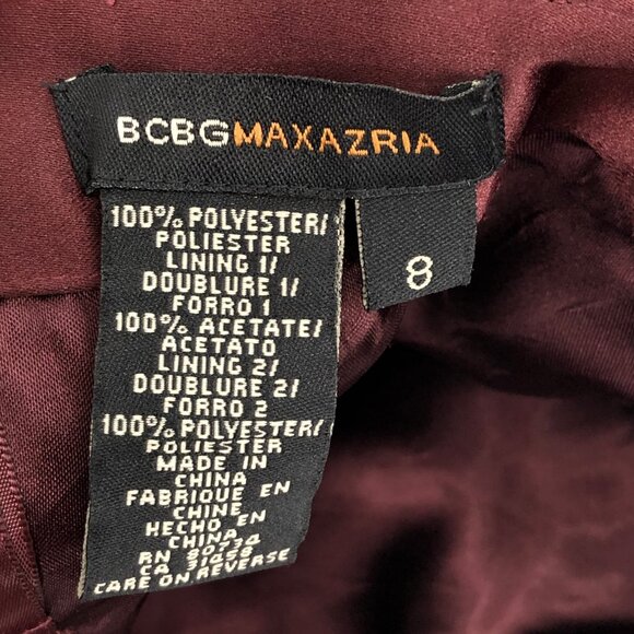 BCBGMaxAzria Purple Flare Maxi Dress | Sweetheart Neckline - Picture 6 of 6